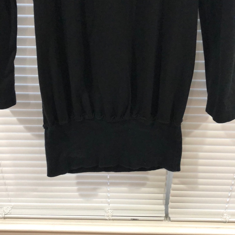 Vintage Havana shirt/dress hooded Small Black EUC - Picture 2 of 6
